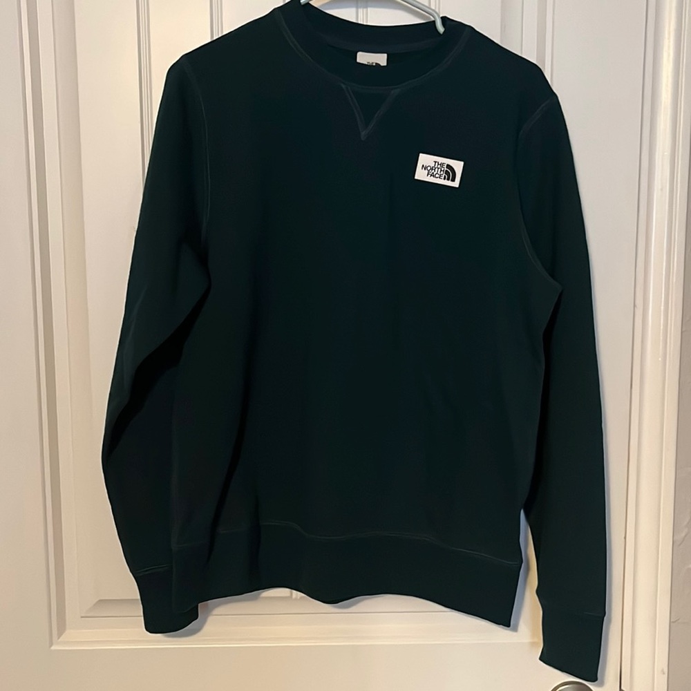 Dark Green North Face Crewneck Pullover NWT